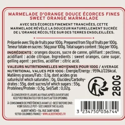 Albert Ménès Sweet Orange Marmalade 280g