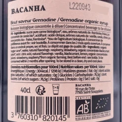 Bacanha Grenadine Syrup 400ml