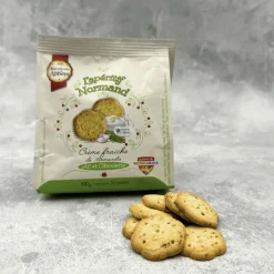 Biscuiterie De L’Abbaye Chive and Garlic Savoury Biscuits 100g