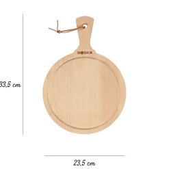 Boska Round Beech Wood Chopping Board 23.4cm