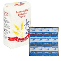 Bread Making set: T55 Flour & Fresh Yeast 42g x 12