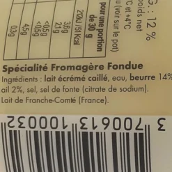 Cancoillotte Cheese with Garlic 240g