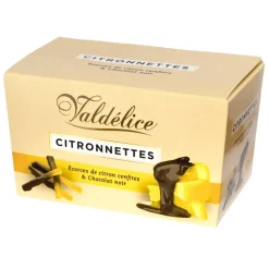 Candied Lemon Peel Coated in Dark Chocolate 140g BEST BEFORE 30/08/25