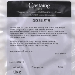 Castaing Duck Rillettes 1kg