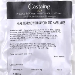 Castaing Hare and Hazelnut Terrine 1kg