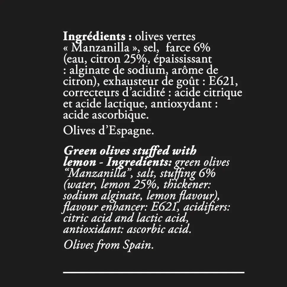 Ederki Green Olives Stuffed with Lemon 300g