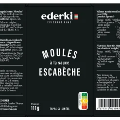 Ederki Mussels in Escabeche Sauce 111g