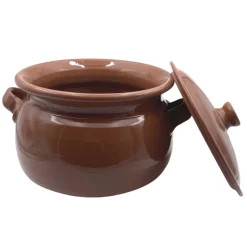 Extra Large Terracotta Cooking Pot with Lid 7l