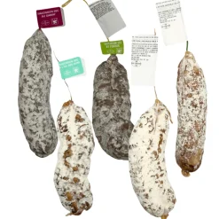 Farmhouse Saucisson Selection x 5 (Apple and Calvados, Chestnut Fig and Walnut, Fennel, Gamay, Wild Garlic)