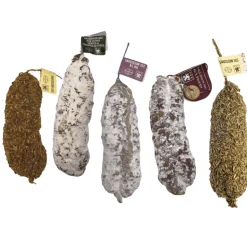 Flavours of France Saucisson Selection x 5 (Fig, Garlic, Herbes de Provence, Piment d’Espelette, Tomato and Olive)