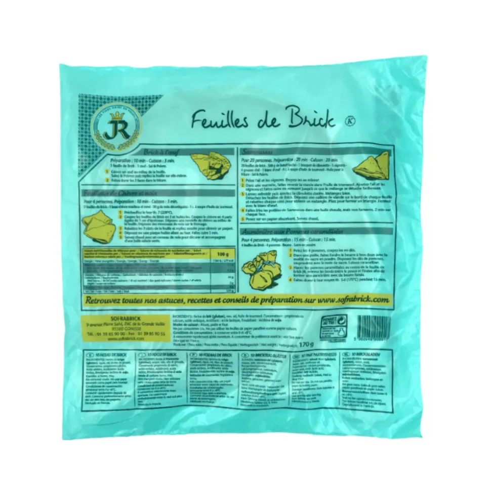 JR Feuilles de Brick x 10 Sheets