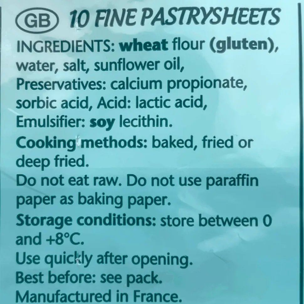 JR Feuilles de Brick x 10 Sheets