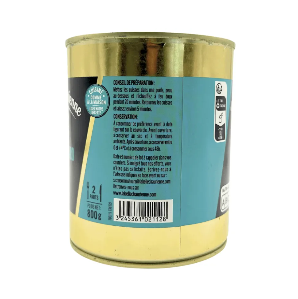 La Belle Chaurienne Confit Duck Legs 800g