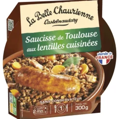 La Belle Chaurienne Toulouse Sausages and Lentils 300g