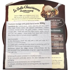 La Belle Chaurienne Toulouse Sausages and Lentils 300g