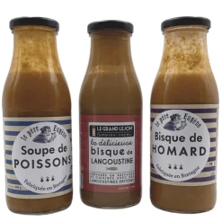 Le Pere Eugene Soup Trio: Lobster, Fish and Langoustine