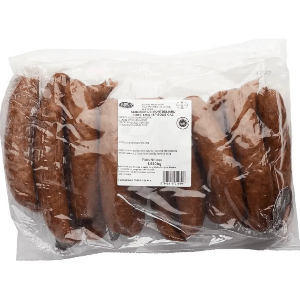 Montbeliard Smoked Sausages 15 x 125g