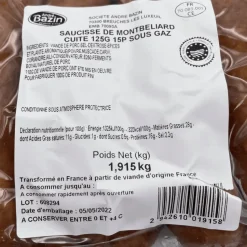 Montbeliard Smoked Sausages 15 x 125g