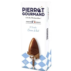 Pierrot Gourmand Cocoa & Milk Lollipops x 10