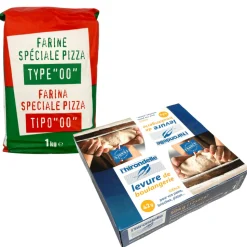 Pizza Making Set: 00 Flour 1kg & Fresh Yeast 42g x 12