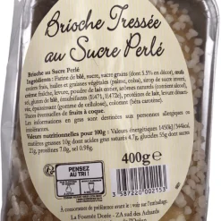 Plaited Brioche with Pearl Sugar 400g BEST BEFORE 21/04/25