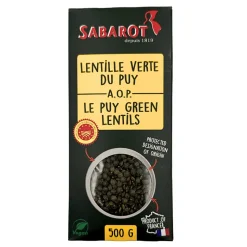 Sabarot Green Puy Lentils AOP 500g