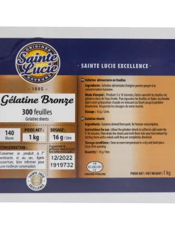 Sainte Lucie Bronze Gelatine Leaves x 20