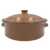 Terracotta Casserole Dish with Lid 28cm 4l