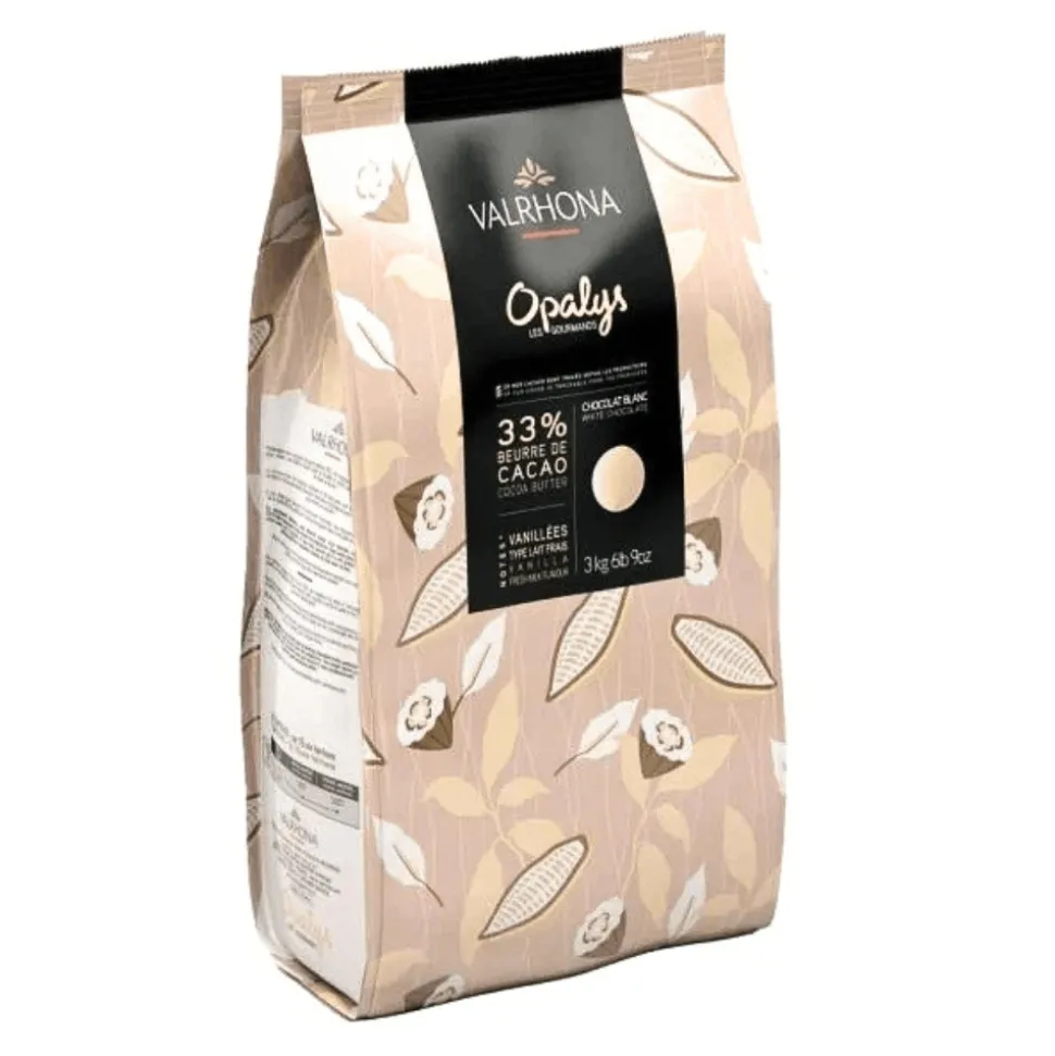 Valrhona Opalys 33% White Chocolate 3kg